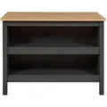 Kücheninsel Nellina mit Platz Für 2 Barhocker 124 cm x 75 cm x 91,5 cm Anthrazit