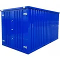 LagercontainerXXL 4m Lagercontainer mit Doppeltür & Doppelverriegelung RAL5002 Ultramarinblau 3,88x2,14x2,09