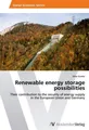 Renewable energy storage possibilities Irina Stamo