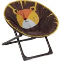 Relaxdays Moonchair, Dunkelbraun, Textil, Metall, Kunststoff, Tiere, 1-Sitzer, 50x47x48 cm, Kinder- & Jugendzimmer, Kindermöbel, Kindersitzmöbel & -tische, Kindersessel & -sofas
