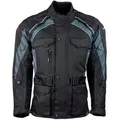 roleff Motorradjacke Liverpool RO Unisex, Mit Sicherheitsstreifen, 4 Taschen grau|schwarz L