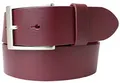 BELTINGER Vollrindleder-Gürtel 4 cm | Hochwertiger Ledergürtel für Herren 40mm | Made in Italy | Bordeaux 105cm