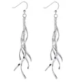 Spiral Ohrhänger Silber 925 lang 92mm Damen Ohrringe Hänger mit Schmuck Box