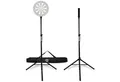 Pronomic Dartscheibe DA-45S Ständer für Dartscheibe - Dartboard Halterung - Dartständer, (Spar-Set, 3-tlg., inkl. Transporttasche), aus pulverbeschichtetem Stahl, höhenverstellbar