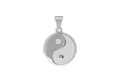 Vivance Kettenanhänger 925/- Sterling Silber rhodiniert Yin Yang glanz/matt