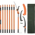 VEVOR Manuelle Stangensäge, 2,2–8,2 m ausziehbare Baumschere, scharfe Stahlklinge und Schere, hohe Äste, Astschneider mit leichten 8 Fiberglasg...