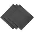 3er Pack Textil Servietten Stoffserviette 45cm x 45cm aus 100% Baumwolle in Dunkelgrau/Anthrazit