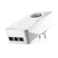 devolo Magic 2 Triple Erweiterungsadapter, Powerline Adapter, bis zu 2.400 Mbit/s, 3x Gigabit-Anschlüsse, ideal für Gaming, dLAN 2.0, Weiß