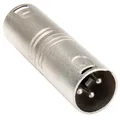 Pronomic AD-XMXM Adapter - XLR male auf XLR male - Fertig verdrahtet und einsatzbereit - Robuste Verarbeitung - Gehäuse aus Druckguss-Metall