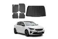 OMAC Auto-Fußmatten Kofferraumwanne Set für Opel Corsa F 2019-2024 Gummi TPE Schwarz 5x (5 St), für Opel Corsa F 2019-2024 Opel Corsa F 2019-2024, Antirutsch, Einfache Installation, Leichtgewichtig, Wasserfest
