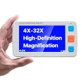 VEVOR Tragbare Digitale Lupe, 5 Zoll HD Leselupe, Lesehilfe für Sehschwäche, 4- bis 32-facher Zoom, mit 17 Farbmodi, AV-Ausgang, klappbarem Griff, LCD-Bildschirm mit 5 Helligkeitsstufen