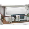 Floracord Balkonsonnensegel Silbergrau 270 cm x 140 cm
