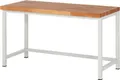RAU Werkbank, BxTxH 1500x700x840 mm, Arbeitsplatte Buche massiv 40 mm