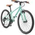 BIKESTAR Leichtgewicht 10kg City Bike Stadt Fahrrad Aluminium | 26 Zoll 9 Gang Shimano Schaltung Ultra Leicht | Mint - Türkis
