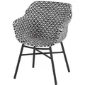 Hartman Delphine Dining Gartensessel Aluminium - Black