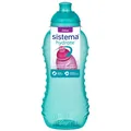 Sistema Twist 'n' Sip Squeeze Kids Water Bottle For School   Leakproof Plastic W