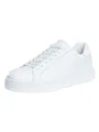 Armani Exchange Marken-Leder-Turnschuhe, Weiß 41 EU