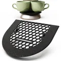 Mobilefox Abtropfgitter passend für Delonghi Dedica 685 885 Abtropfblech Vergrößerung Kaffeemaschine Spritzschutz