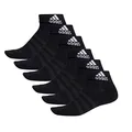 adidas Ankle/Quarter Socken Unisex Kurzsocke Knöchelsocke 6 Paar, Farbe:Black, Socken & Strümpfe:37-39