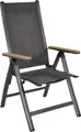 Lesli Living Verstellbarer Stuhl Arezzo 57x69x103 cm Aluminium