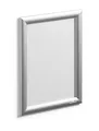 Durable Klapprahmen Aluminium A4, selbstklebend + Schraubenset, 1 Stück, silber eloxiert, 479623