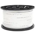 PremiumX 200m Mini Koaxial Sat Kabel 4mm extra dünn Weiß Koax Antennenkabel 2-fach geschirmt für Sat | Kabel | DVB-T – Ultra HD 4K 3D