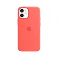 Apple iPhone 12 Mini Silikon Case mit MagSafe - Zitruspink MHKP3ZM/A