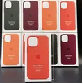 Original Apple Silikon Case MagSafe iPhone 12 mini grün-zitrus pink-lila-orange