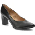Schwarze Halbschuhe Clasicco Elegante Lederschuhe Mit Absatz, 40