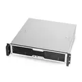 RM24200-L, Rack-Gehäuse silber/schwarz, 2 Höheneinheiten