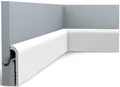 Orac Decor SX185 Abdeckung Fußleiste Sockel Wand Polystyrol Weiß 200x12x2,5 CM