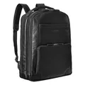 STILORD Harlow Leder Rucksack für Herren XL Businessrucksack Laptop Backpack 15 bis 17 Zoll Großer Arbeitsrucksack mit vielen Fächern und Trolley-Aufstecksystem Vintage Echtleder Farbe:schwarz
