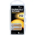 Duracell Duracell Hörgerätebatterie ZA312 1.45 V 6 St. 160 mAh Zink-Luft Activa Knopfzelle