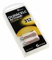 BB 06.24 - 6x Duracell 312 PR41 Hörgerätebatterie Hearing Aid EasyTab Zink/Luft