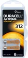 60 x Duracell 312 Hörgerätebatterien Activair ZL3 PR41 braun  +NEU+ MHD 2029 ++