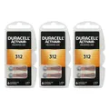 3x Duracell Batterien 312 Hörgerätbatterien Zinc Air  1,45V Activair 6er Blister