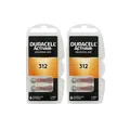 2x Duracell Batterien 312 Hörgerätbatterien Zinc Air  1,45V Activair 6er Blister