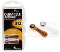 6 stück Duracell ActivAir 312 MF Hearing Aid Batteries Hörgerätebatterien