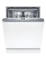 Bosch Geschirrspüler 60 cm, Vollintegriert, Besteckschublade, Automatisierte Startzeit, VarioFlex-Körbe und VarioSchublade - Flexibilität und Komfort beim Beladen, Extra Trocknen, SMV4HVX14E
