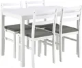 Actona Alicante, Rechteckige Form, Mitteldichte Faserplatte (MDF), Weiß, Holz, 110 cm, 70 cm