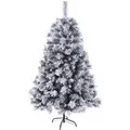 Svita Weihnachtsbaum Künstlich Schnee Mit Tannenzapfen Und Beeren 371 Zweig-Spitzen Inkl. Ständer Luvi-Nadeln 150cm