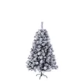 Weihnachtsbaum künstlich Schnee Tannenzapfen Beeren inkl. Ständer 150cm SVITA