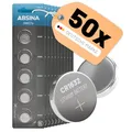 ABSINA CR1632 3V Lithium Knopfzelle 10x 5er Pack - Batterien CR 1632 auslaufsicher & Lange Haltbarkeit - 1632 Knopfzelle für Autoschlüssel, Uhr UVM - Batterie 1632 Knopfzelle, Batterie CR 1632