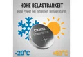 ABSINA CR1632 3V Lithium Knopfzelle 50er Pack - Batterien für Autoschlüssel Knopfzelle, (10 St)