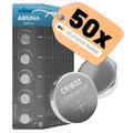 ABSINA CR1632 3V Lithium Knopfzellen 10x 5er Pack - Batterien CR 1632 langlebig