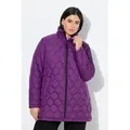 Ulla Popken Steppjacke HYPRAR Steppjacke wasserabweisend Stehkragen lila 42/44