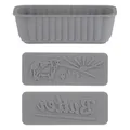 Kilner Silikon Butterform Set | Butterformform mit 2 austauschbaren Musterplatten | Bauernhof Design & Buttertext | wiederverwendbar und spülmaschinenfest