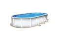 Planet Pool Ovalpool Stahlwandpool ovalform Classic 730x375x120 cm, Sta (Einzelbecken, 1-tlg), verzinkte Stahlwand