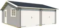 LASITA MAJA Garage Falkland (Set, Für 2 Fahrzeuge geeignet), Garage + 2 Holztoren