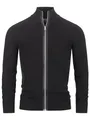 Indicode Herren Dodson Strickjacke mit Stehkragen aus Baumwolle | Cardigan für Männer Black, XXL